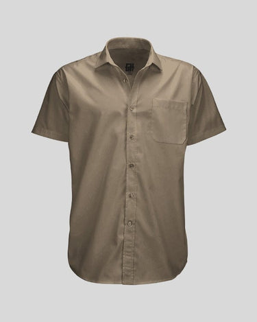 Fundamentals Button Down Button Down Greater Half S Desert Tan